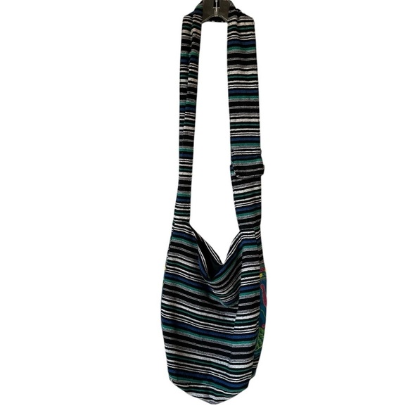 Africa Imports Colorful Royal Elephant Embroidered Tote Bag - Picture 3 of 10